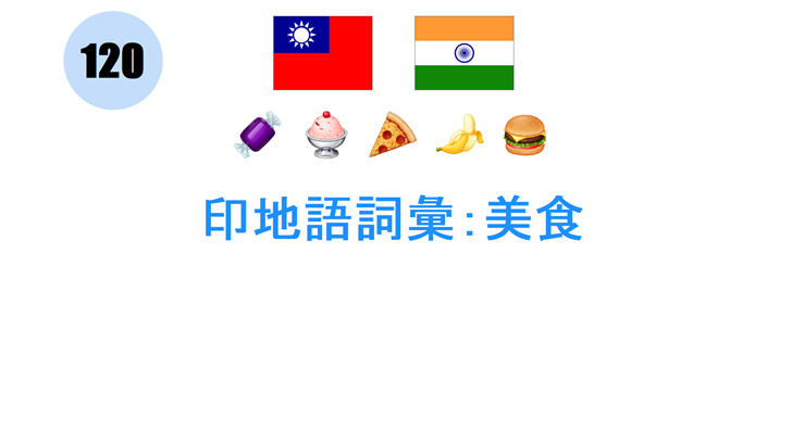 印地語詞彙：美食